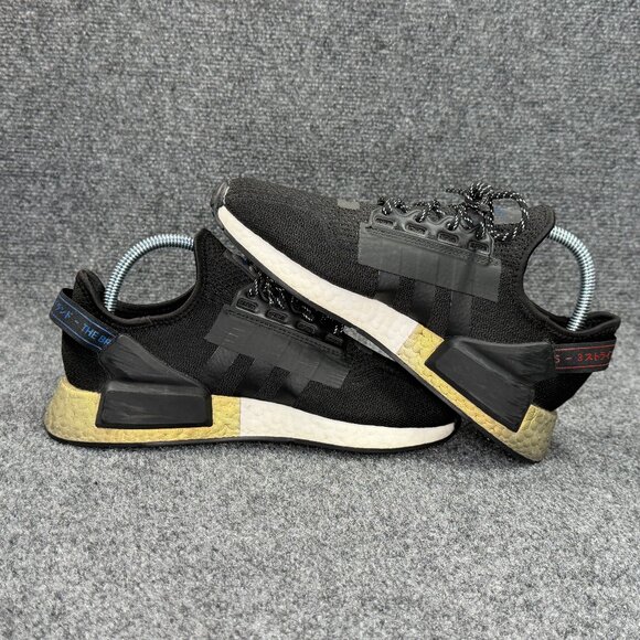 Adidas NMD R1 V2 Running Shoes Boys Size 6 Black Retro Athletic Training Sneaker - Picture 8 of 12